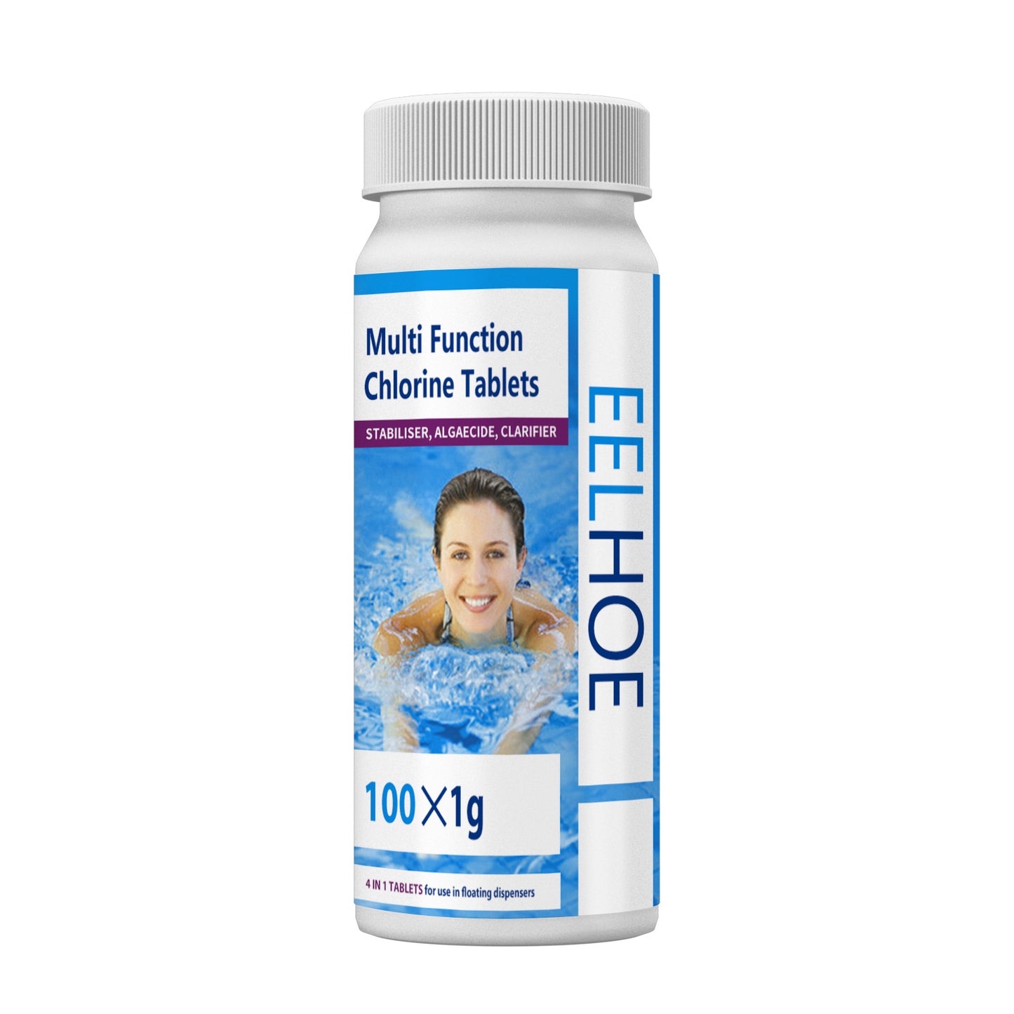 EELHOE swimming pool effervescent chlorine tablets water quality cleaning algaecide clean water effervescent tablets remove green water decontamination