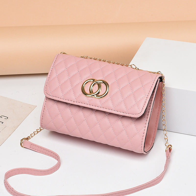 Factory direct sales bags for women 2023 new Korean version versatile rhombus chain bag small fragrant style single shoulder crossbody small square bag