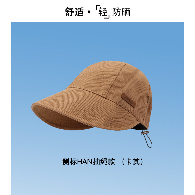 防晒帽速干夏季遮阳小众渔夫帽女时尚防紫外线太阳帽子