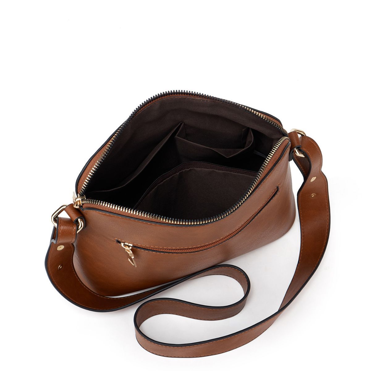 Amazon's best-selling bags 2023 new women's bag European and American retro double-tassel shell bag zipper cross-body shoulder bag