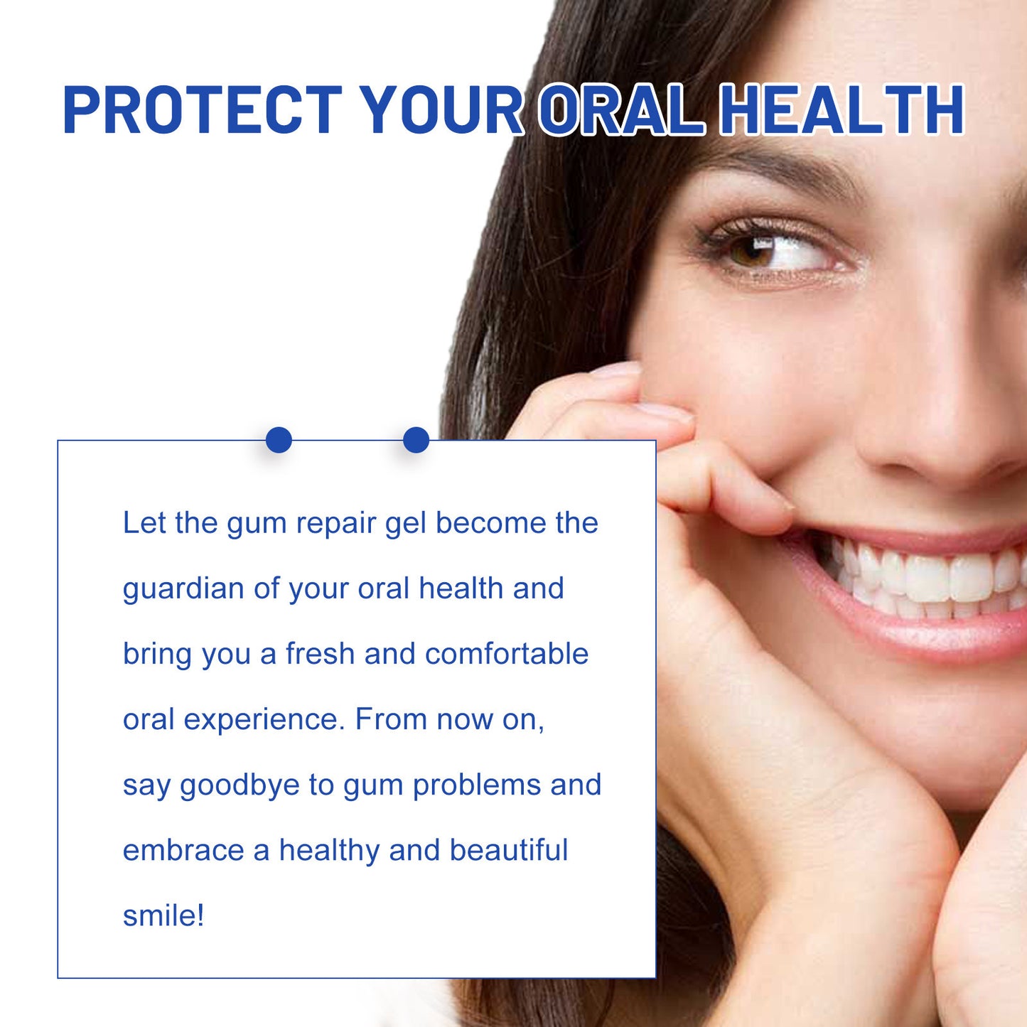 ORALHOE gum repair gel relieves gum swelling and pain, repairs and cleans stained teeth, yellow teeth, fresh breath care