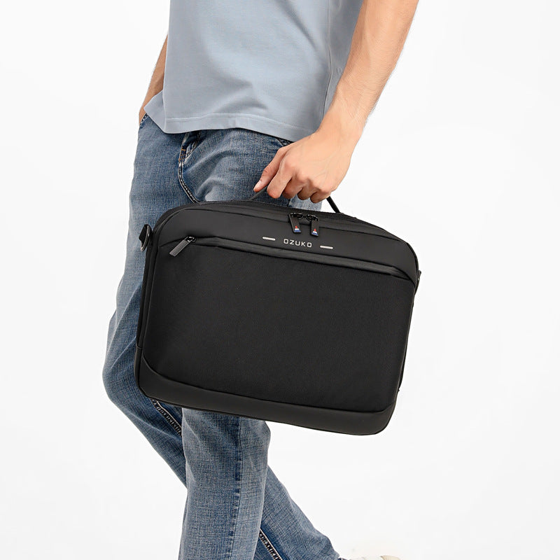 ozuko new tablet laptop bag macbook laptop bag multifunctional waterproof business shoulder bag