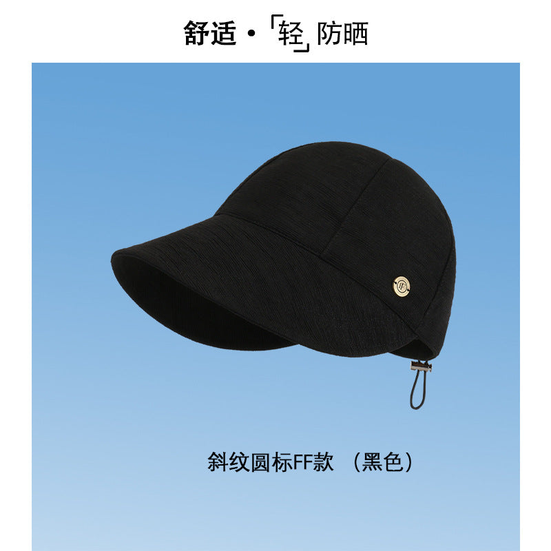 防晒帽速干夏季遮阳小众渔夫帽女时尚防紫外线太阳帽子