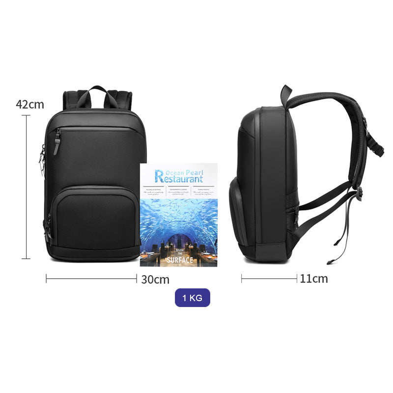 Ozuko New Korean Style Backpack Commuting Men's Business Casual Backpack Wholesale Waterproof Apple Computer Bag