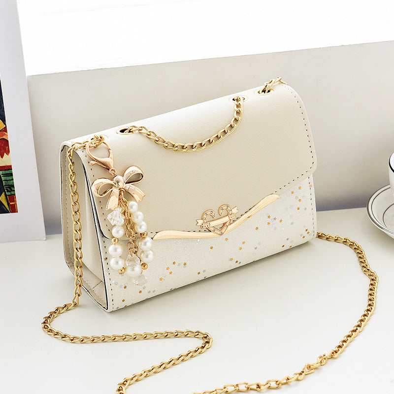 Factory direct sales bags for women cross-border new chain crossbody bag sequined fashion shoulder bag Korean version ladies mobile phone bag