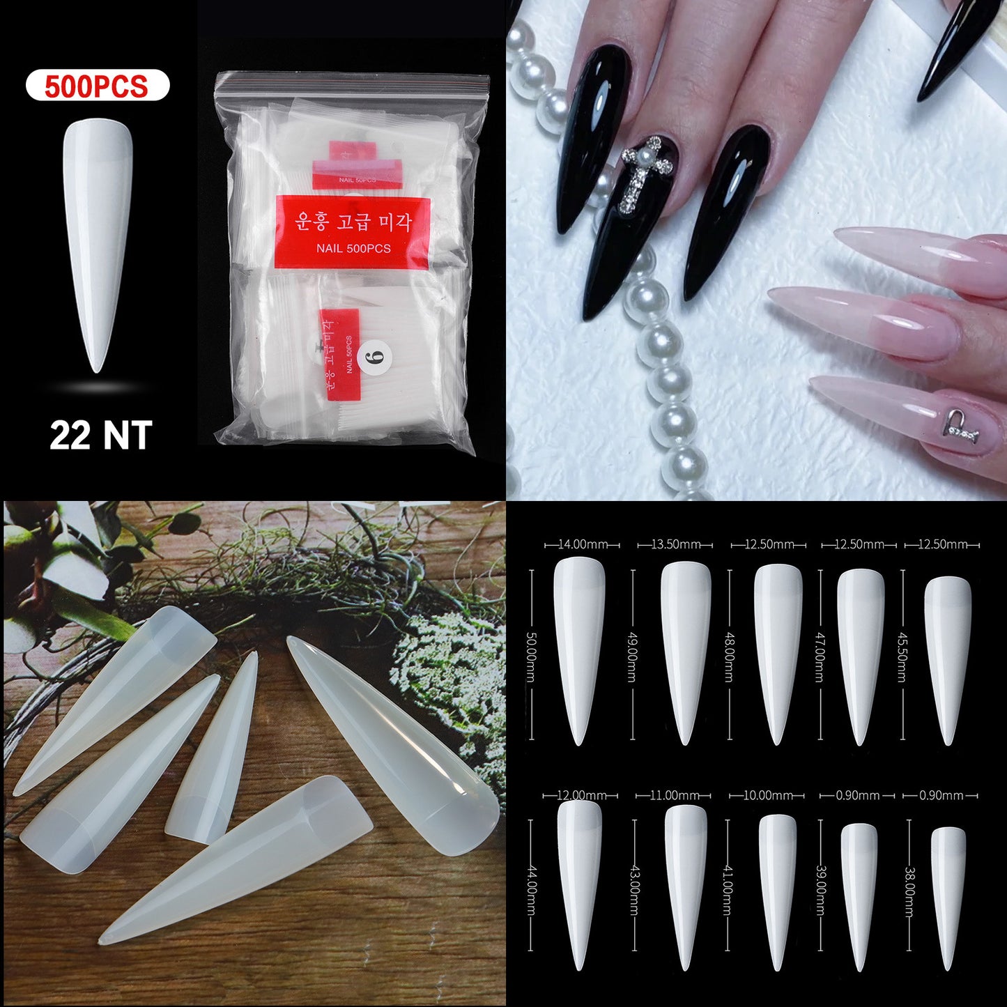 Cross-border nail manicure French style full patch half patch fake nail patch handmade wear manicure factory wholesale