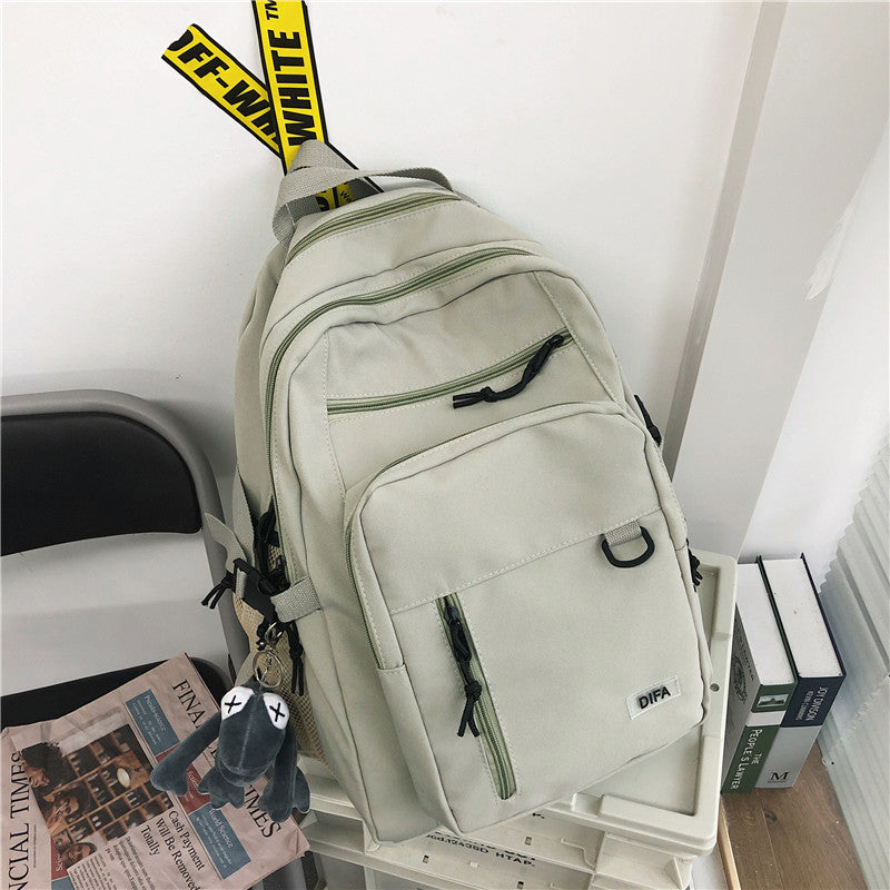 Backpack 2023 new trendy large-capacity schoolbag female Korean version Harajuku ulzzang high school college student ins backpack