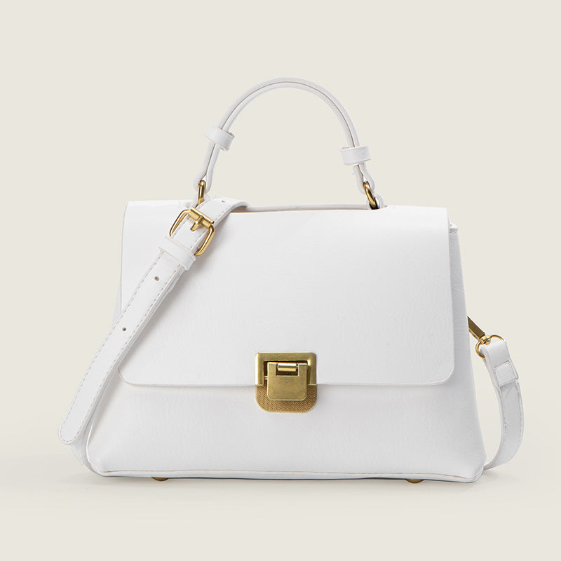 Summer retro small bag women's bag 2023 new crossbody bag simple European and American shoulder bag fashionable texture handbag