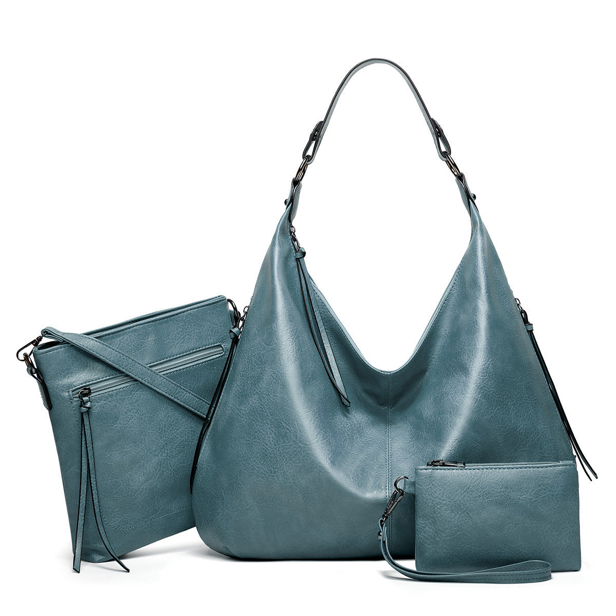 2023 New Women's Bag Large Capacity Tote Bag Soft Leather Simple and Attractive Bucket Bag One-shoulder Crossbody Mommy Bag