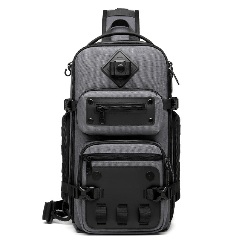 Ozuko tactical chest bag outdoor men's crossbody bag men's large capacity sports men's bag shoulder crossbody bag