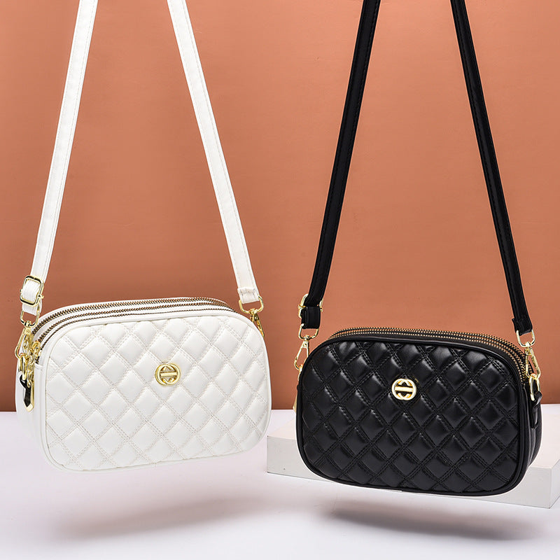Factory direct sales bags for women 2022 new textured crossbody bag soft leather high elastic fashion versatile shoulder bag mobile phone bag