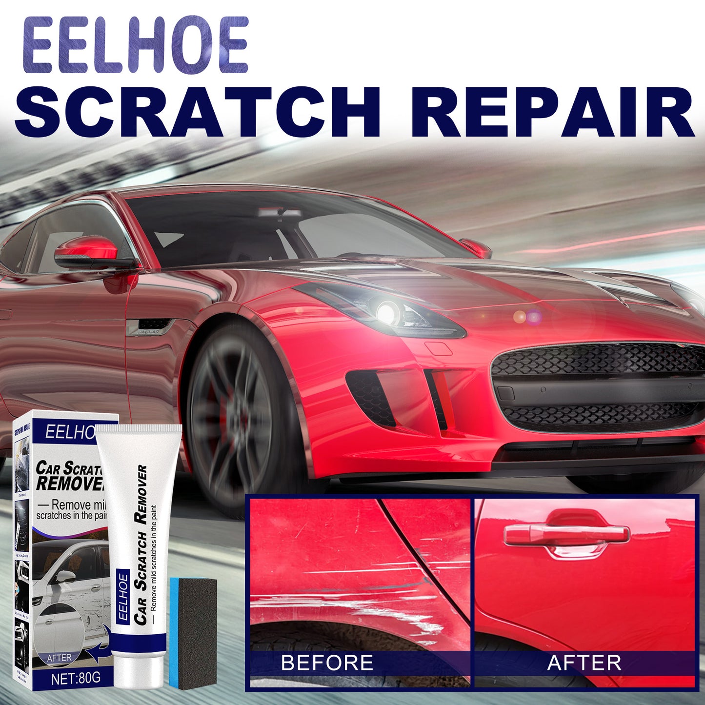 EELHOE scratch repair agent, scratch removal abrasive, car paint polishing wax, car scratch scratch repair wax