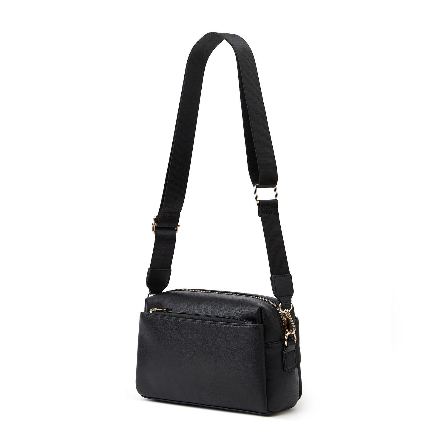 Women's bag single shoulder crossbody small bag 2023 new multi-zipper water repellent PU women's bag women's small square bag