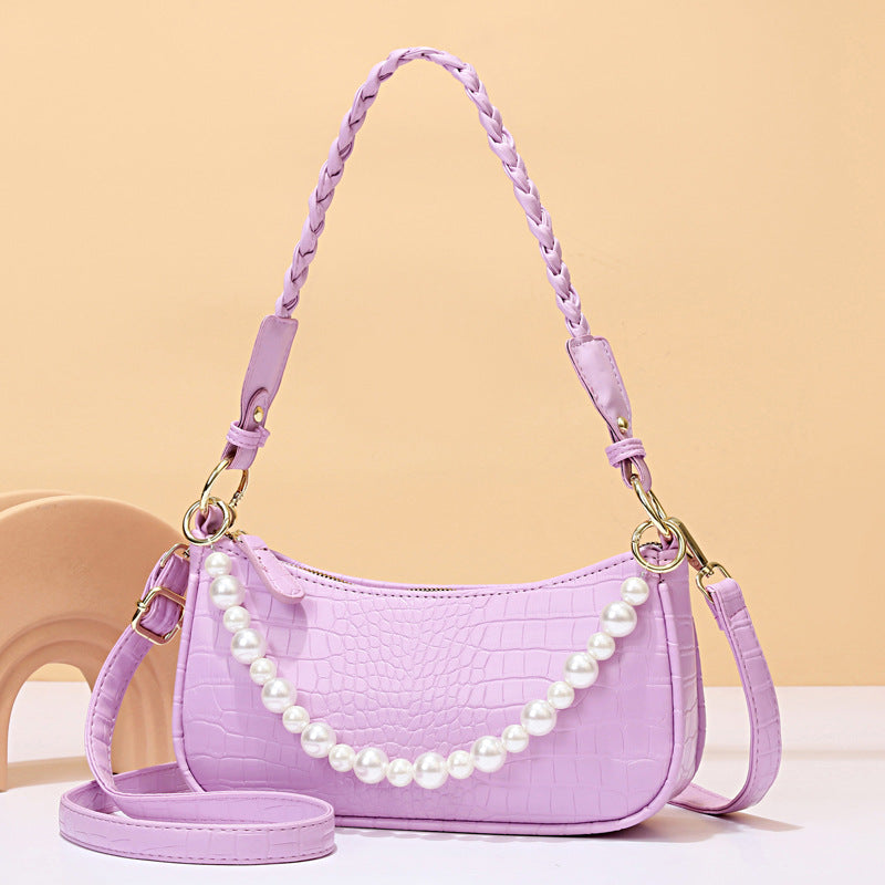 Factory direct sales bags for women 2022 new beaded armpit bag, fashionable and versatile single shoulder crossbody bag, high-end and stylish
