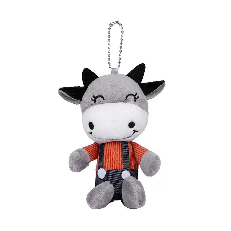 Cartoon plush toy bag pendant wholesale cute blush bear small pendant backpack keychain street stall supply