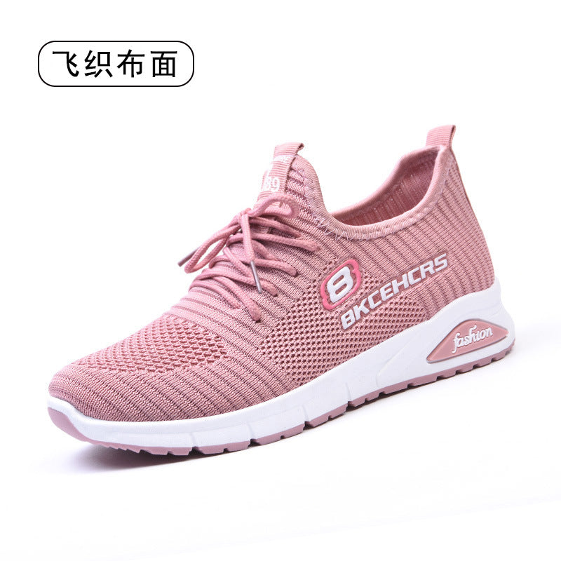 鞋子女2023新款潮流飞织单鞋外贸女鞋软底shoes休闲运动鞋女