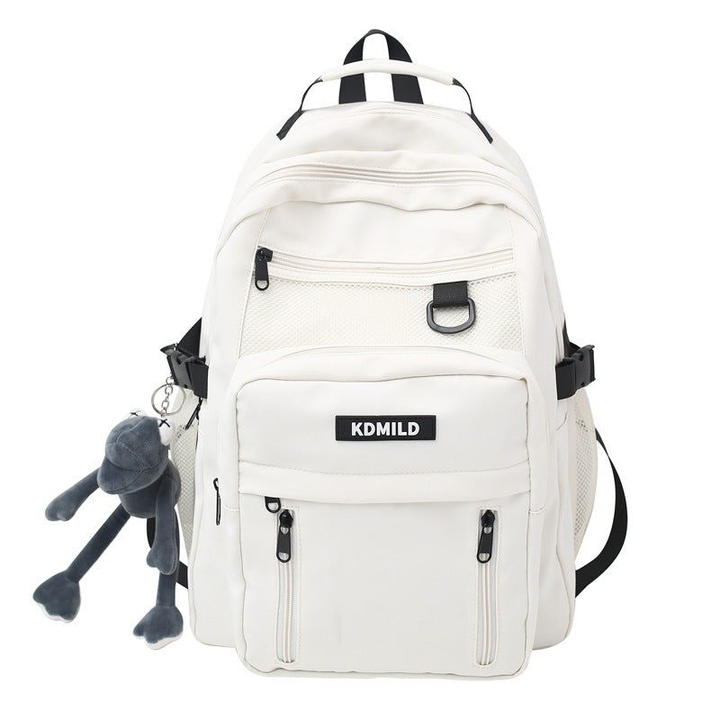 School bag male ins Korean version Harajuku ulzzang female high school student versatile large capacity multi-layer backpack backpack
