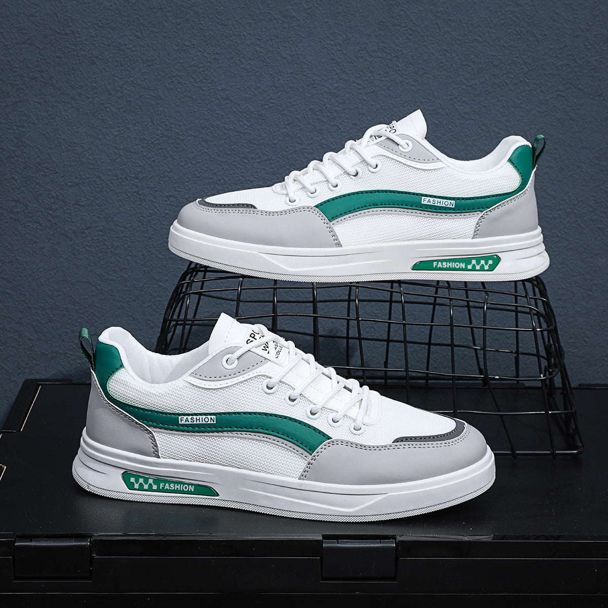 Men's shoes 2023 new summer all-match casual running sneakers men's high-end melting thick-soled daddy trendy shoes