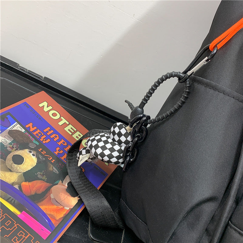 Cartoon plush toy bag pendant wholesale cute blush bear small pendant backpack keychain street stall supply