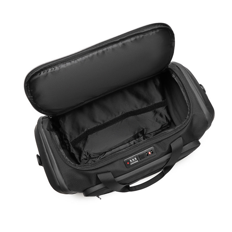 Ozuko portable travel bag large capacity shoulder sports bag can be inserted into the trolley case short-distance wet and dry separation fitness bag