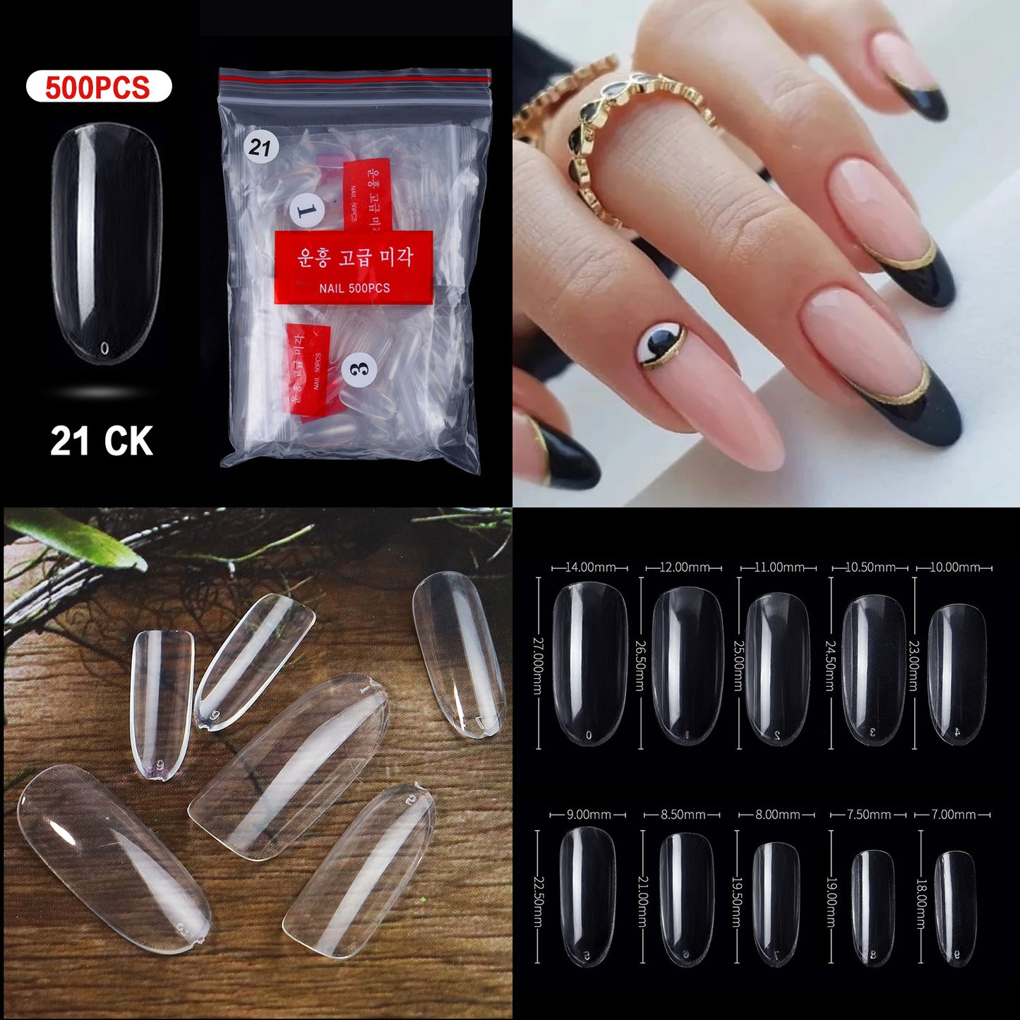 Cross-border nail manicure French style full patch half patch fake nail patch handmade wear manicure factory wholesale