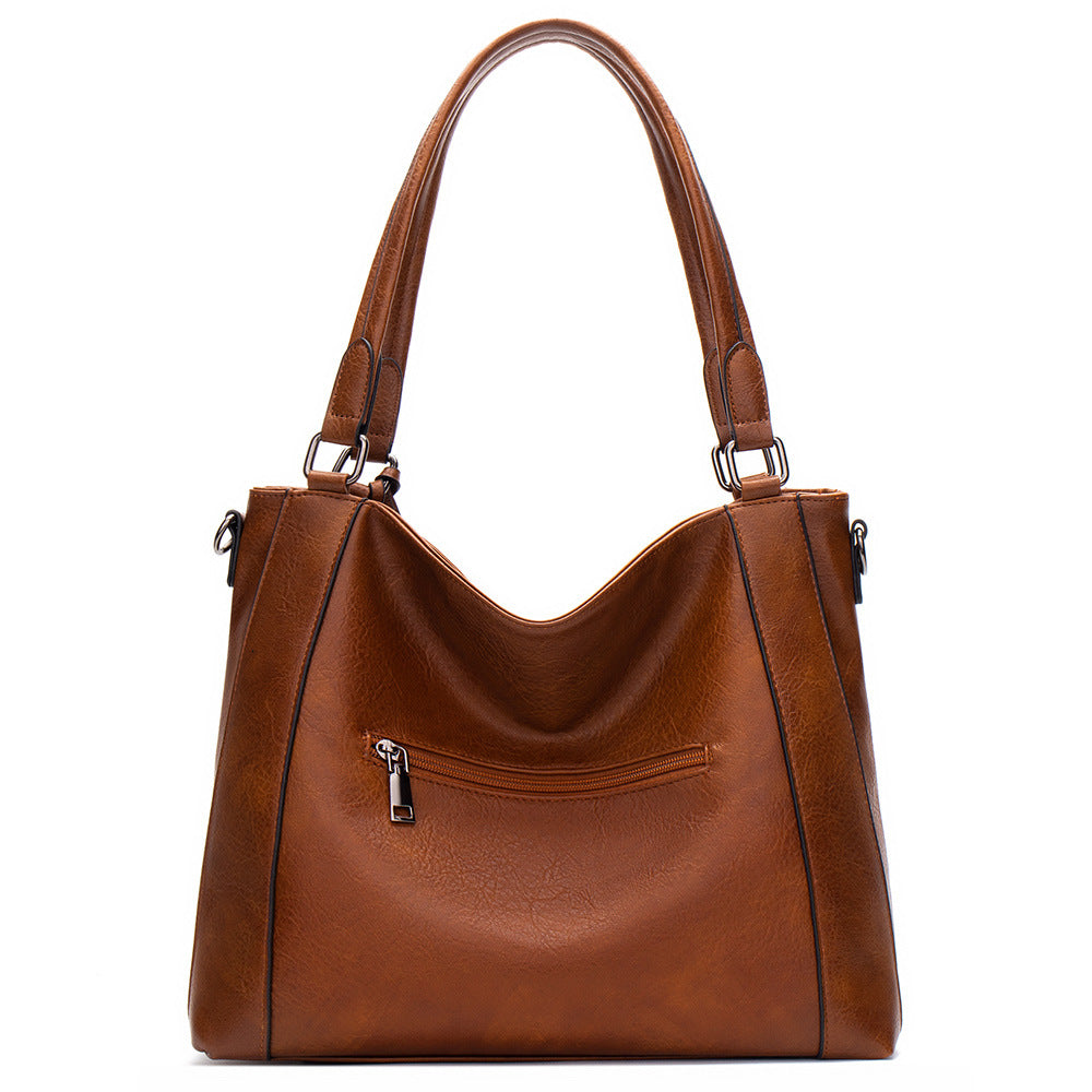 2023 New Foreign Trade Women's Bags Handbags Casual Simple Women's Hand-held Single Shoulder PU Crossbody Bag One Piece Dropshipping