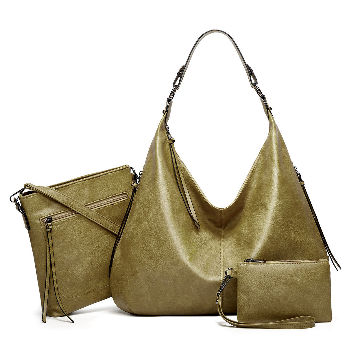 2023 New Women's Bag Large Capacity Tote Bag Soft Leather Simple and Attractive Bucket Bag One-shoulder Crossbody Mommy Bag