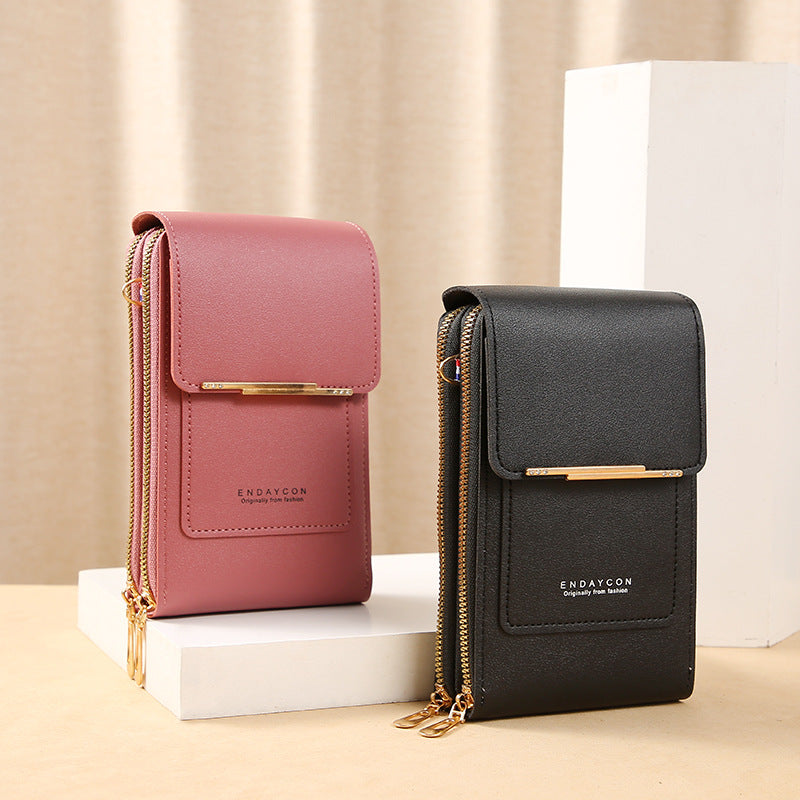 ENDAYCON touch screen mobile phone bag female small messenger cute small bag fashion key bag for mobile phone