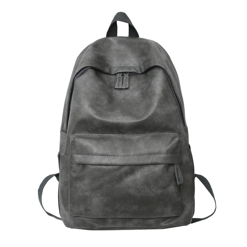 Simple trendy brand large capacity dark style backpack 2023 new men's street workwear college student bag backpack
