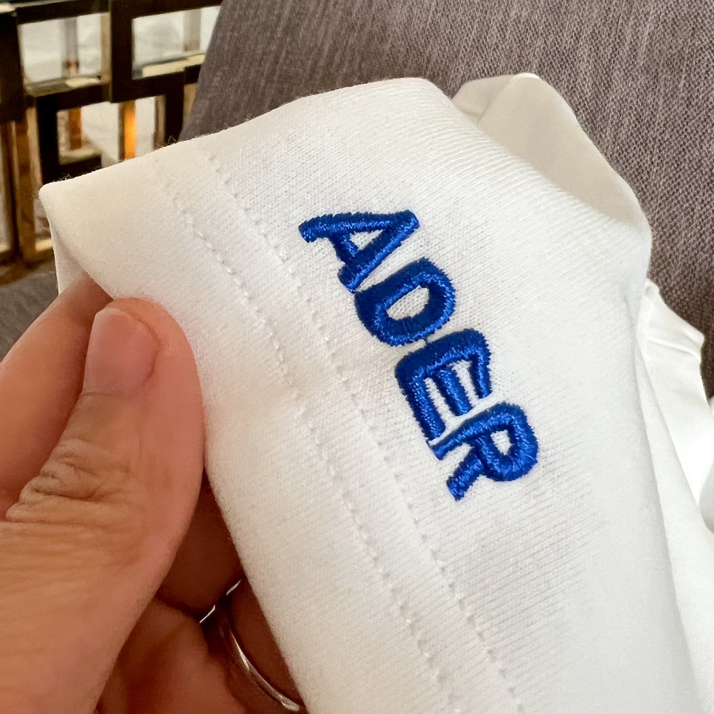 ADER2022新款韩国潮牌 口袋熊蓝色小熊夏季短袖T恤 原厂现货