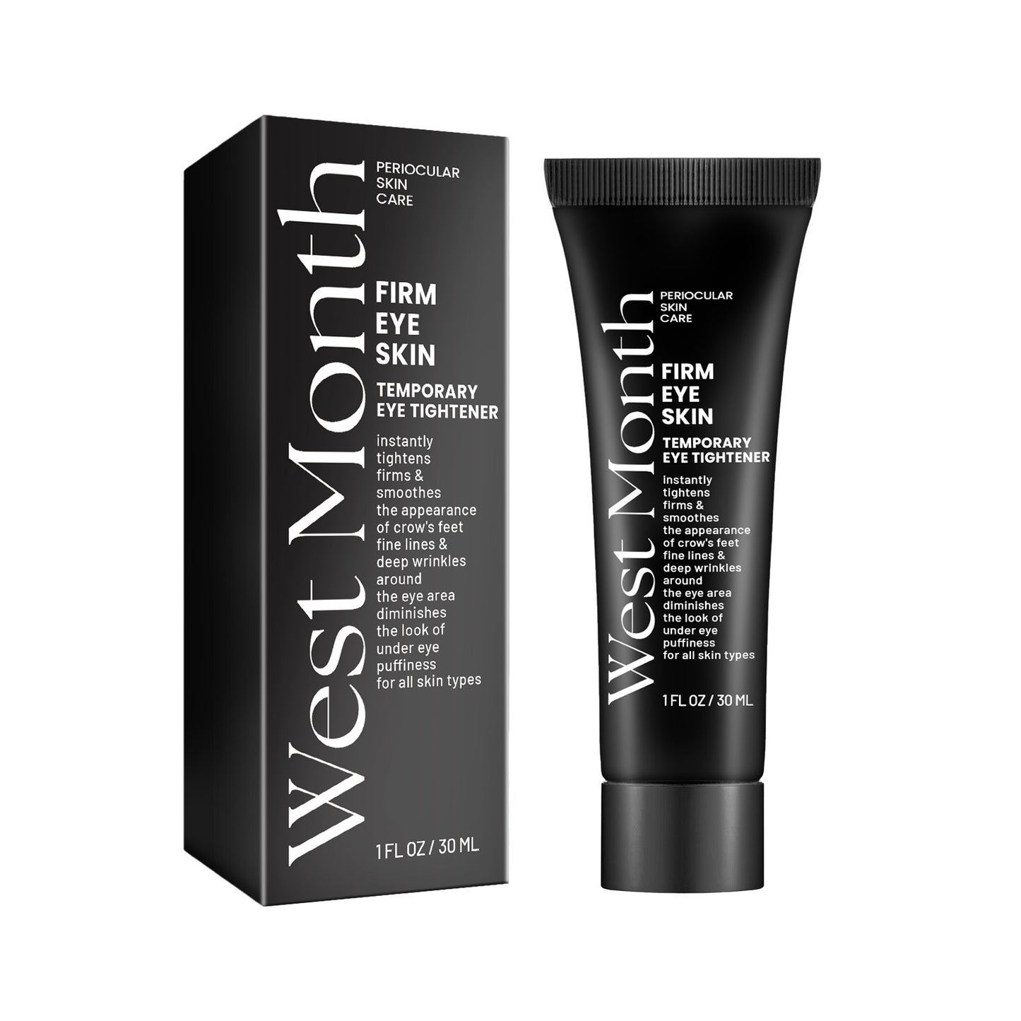 West&Month Firming Eye Cream reduces fine lines, eye bags, dark circles, nasolabial folds, crow's feet, and moisturizes eye skin