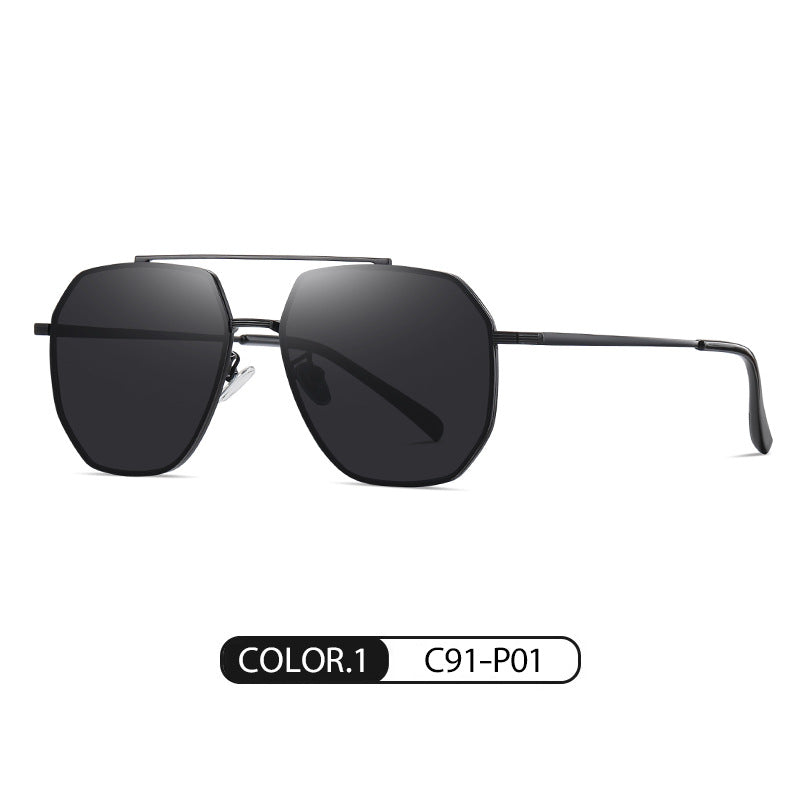 Lois same nylon polarized color-changing sunglasses for driving JS8536 Douyin live fashion sunglasses