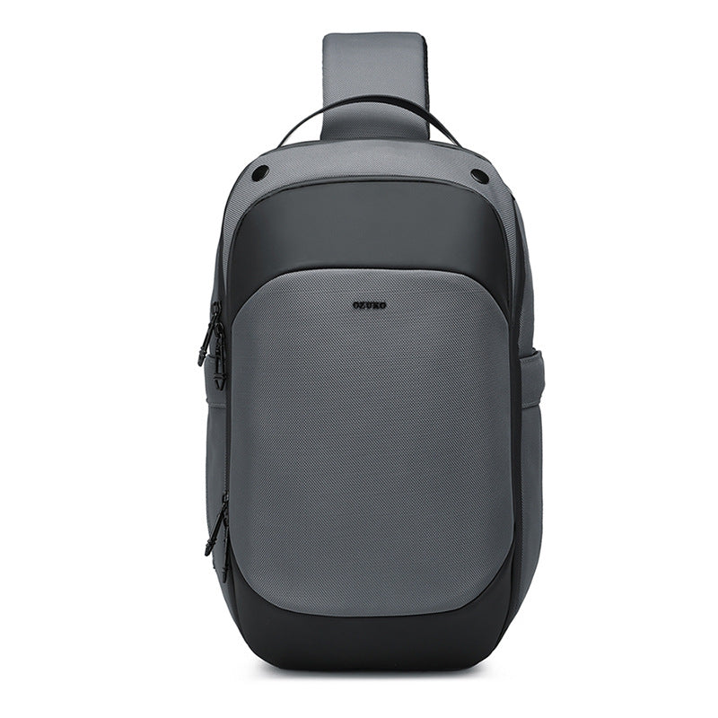 Ozuko new men's crossbody bag large capacity waterproof men's bag high-end business chest bag men's crossbody chest bag