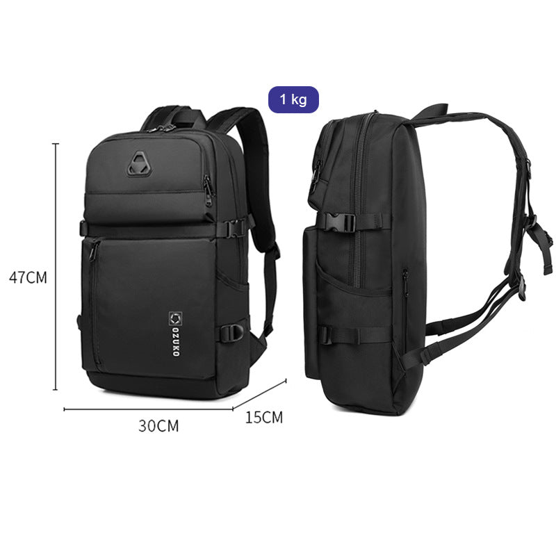 ozuko new school bag college student laptop backpack brand casual waterproof backpack for men