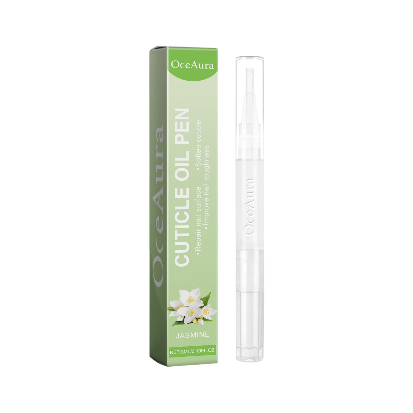 OceAura Nail Care Oil Repair Onychomycosis on Hands and Feet Soft Nails Bright Nails Thickened Jasmine Style