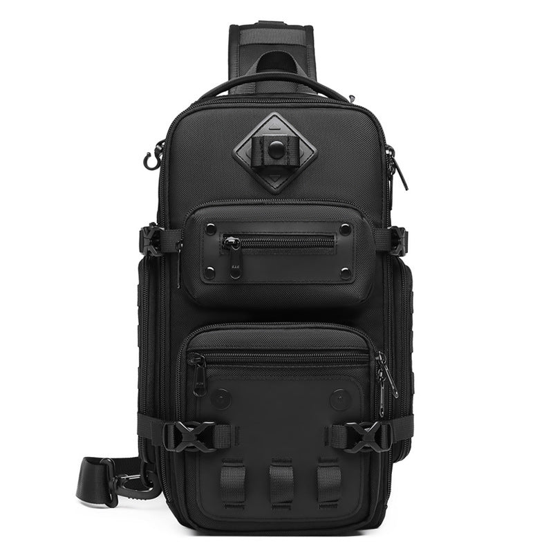 Ozuko tactical chest bag outdoor men's crossbody bag men's large capacity sports men's bag shoulder crossbody bag