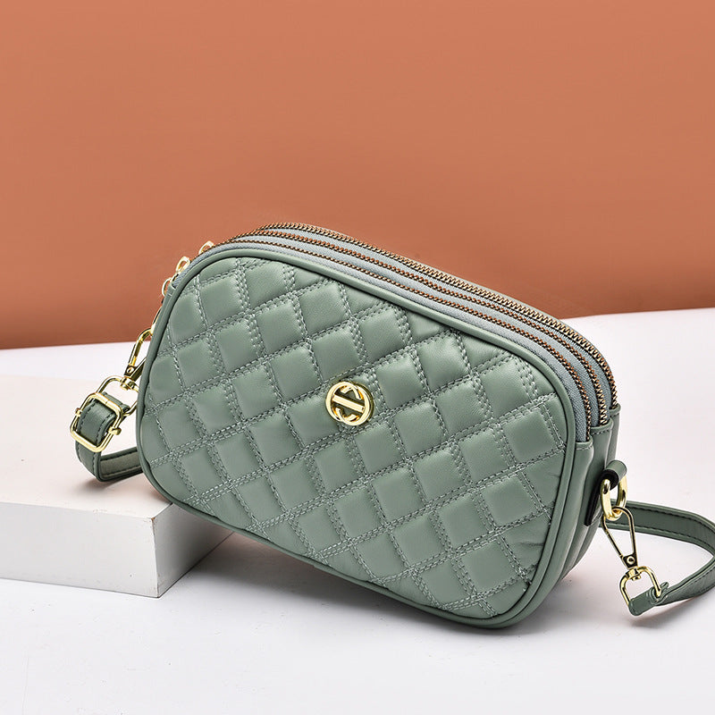 Factory direct sales bags for women 2022 new textured crossbody bag soft leather high elastic fashion versatile shoulder bag mobile phone bag