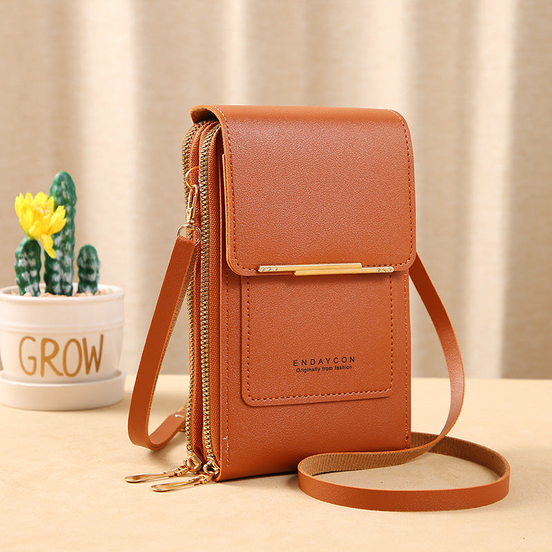 ENDAYCON touch screen mobile phone bag female small messenger cute small bag fashion key bag for mobile phone