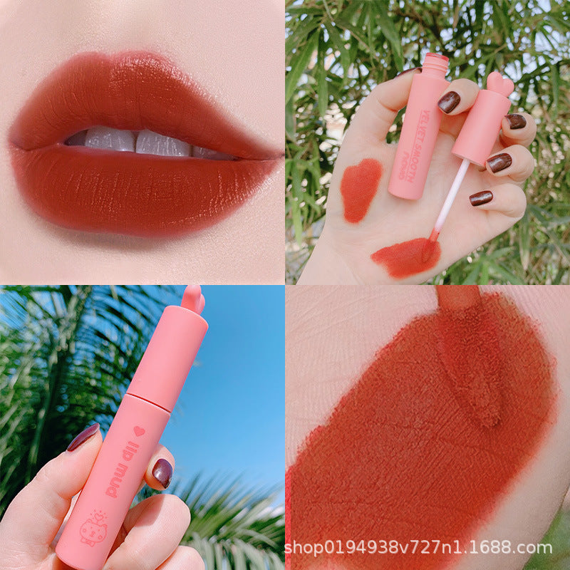 NOVO Xinmu Air Mist Lip Mud is anti-sweat, silky, smooth and colorful, not easy to take off makeup, lip glaze wholesale makeup