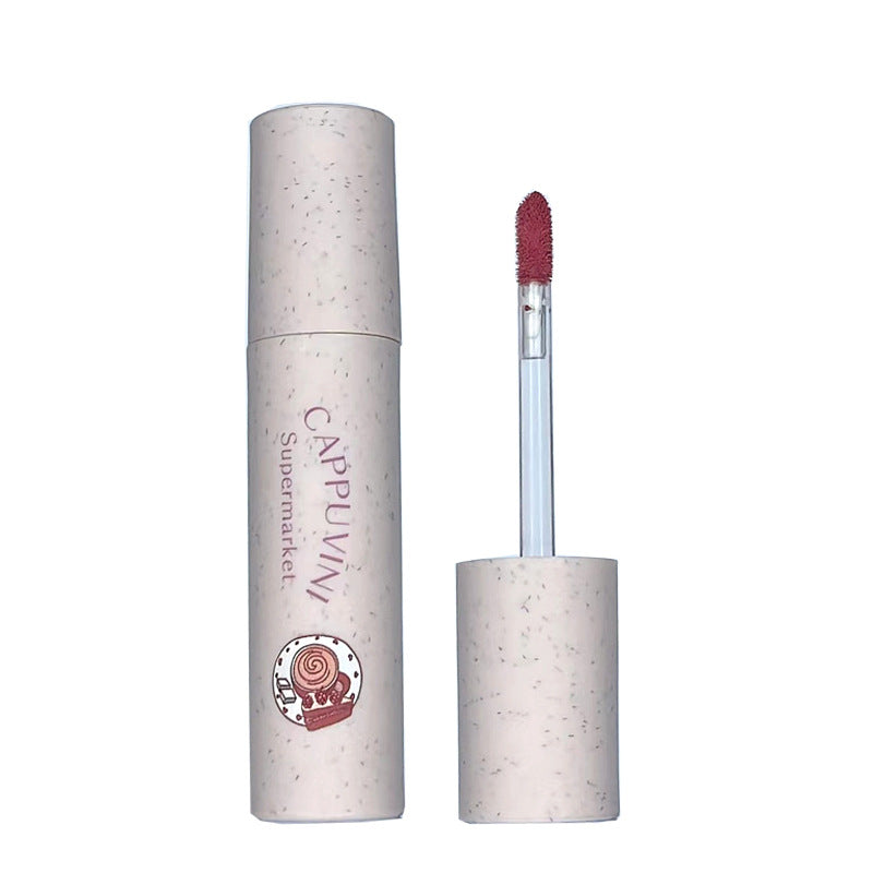 Cappuvini Lip Cream Velvet Matte Lipstick Soft Mist High-Looking Affordable Student Peach Matte Lipstick