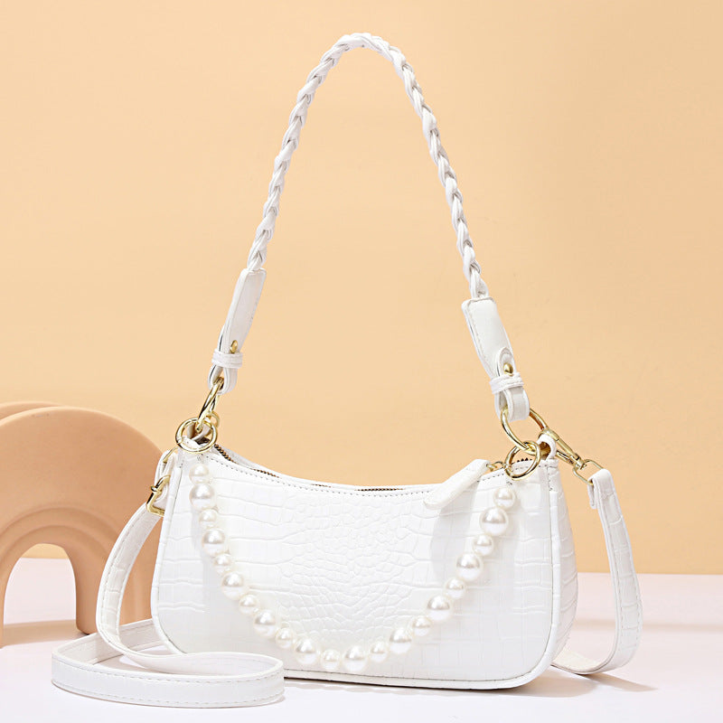 Factory direct sales bags for women 2022 new beaded armpit bag, fashionable and versatile single shoulder crossbody bag, high-end and stylish