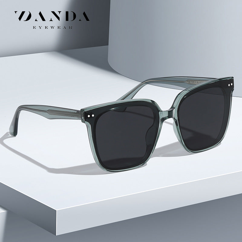 Live broadcast of the same gm sunglasses male polarized sunglasses TR7507 propionic acid pin leg big frame sunscreen sunglasses female