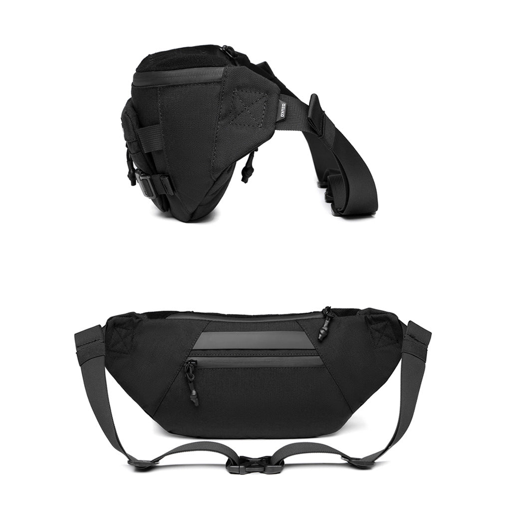 Ozuko tactical waist bag functional large capacity men's shoulder bag outdoor waterproof bag men's crossbody bag high-end