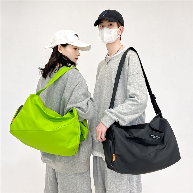 男手提短途旅行包女睿营健身包干湿分离游泳包大容量行李包收纳袋