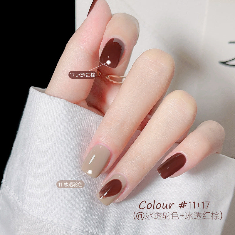 bk no-bake, non-peelable, long-lasting, quick-drying, water-based nail polish, ice-clear jelly, no odor, available for pregnant women and students, wholesale