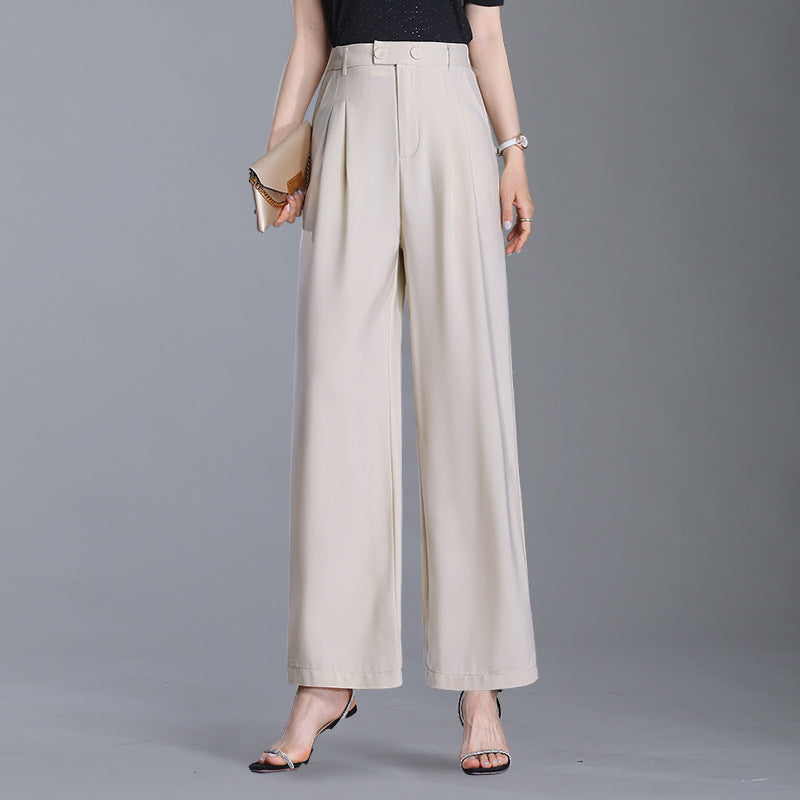 【G3661】Women's trousers with drape feeling