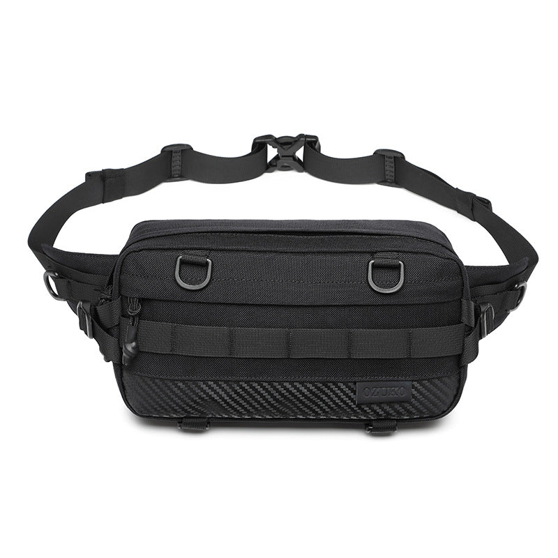 ozuko men's waist bag sports tactical tactical boys' crossbody bag outdoor trendy brand men's bag 2023 new style