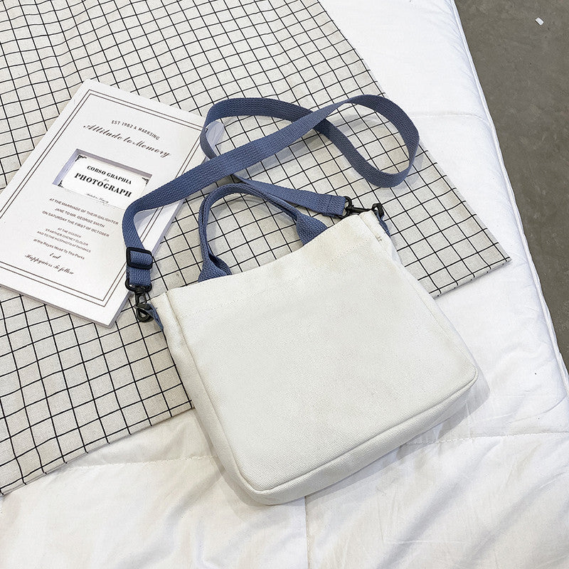 Japanese ins style shoulder cross-body bag bear cute handbag student canvas bag female stationery storage bag