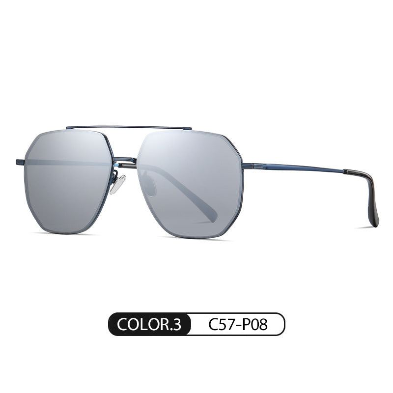 Lois same nylon polarized color-changing sunglasses for driving JS8536 Douyin live fashion sunglasses