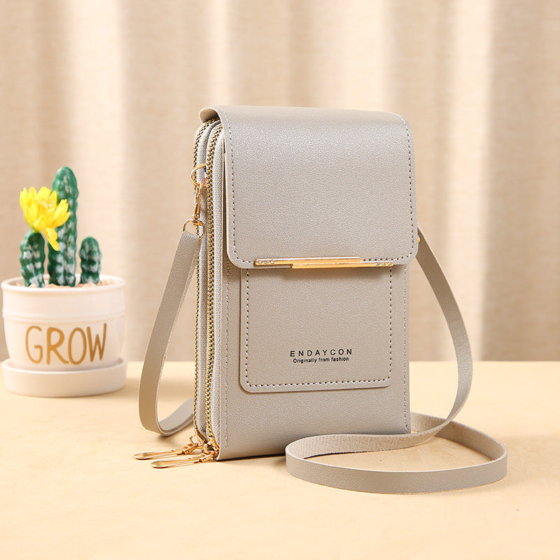 ENDAYCON touch screen mobile phone bag female small messenger cute small bag fashion key bag for mobile phone